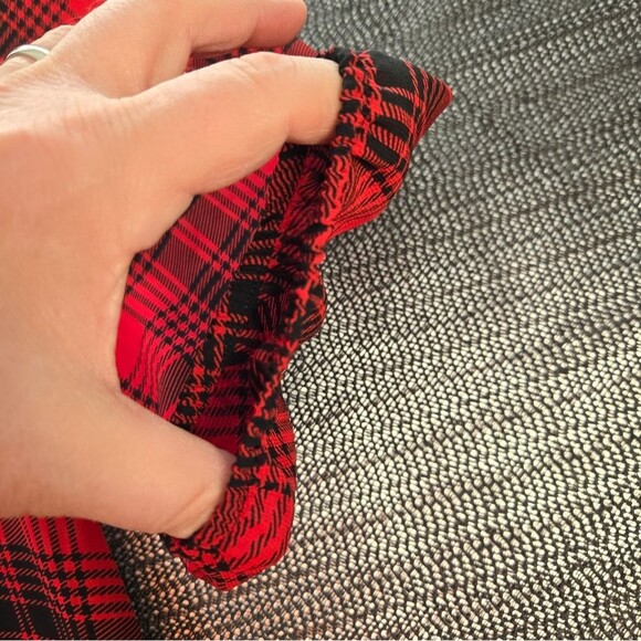 Women's Size Large Chaps Denim 3/4 Sleeve 5 Button Pull Over Blouse - Picture 5 of 12